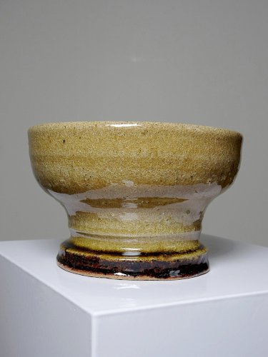 Gros bol, vide poche, céramique Japonaise artisanale glaçage de cendres type Iga