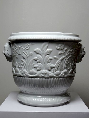 Gros cache pot/seau à champagne porcelaine Haviland Limoges repro St Cloud
