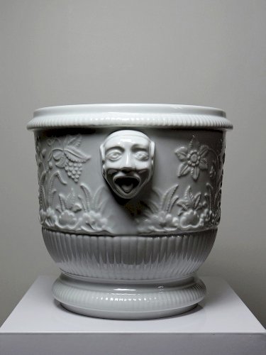 Gros cache pot/seau à champagne porcelaine Haviland Limoges repro St Cloud