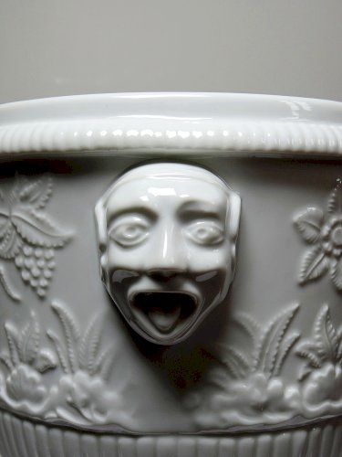 Gros cache pot/seau à champagne porcelaine Haviland Limoges repro St Cloud