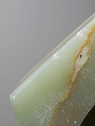 Gros cendrier en onyx vert hexagonal vintage Italie années 50-60
