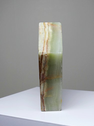 Gros cendrier en onyx vert hexagonal vintage Italie années 50-60