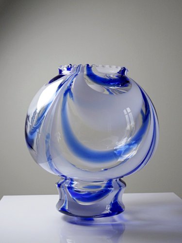 Gros globe de luminaire verre de Murano vintage années 60-70 attribué à Moretti
