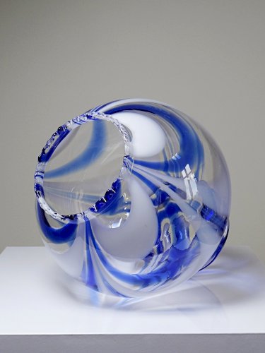 Gros globe de luminaire verre de Murano vintage années 60-70 attribué à Moretti