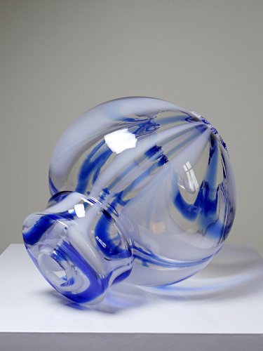 Gros globe de luminaire verre de Murano vintage années 60-70 attribué à Moretti