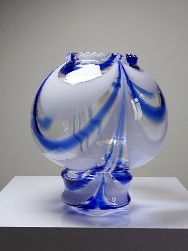Gros globe de luminaire verre de Murano vintage années 60-70 attribué à Moretti