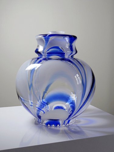 Gros globe de luminaire verre de Murano vintage années 60-70 attribué à Moretti