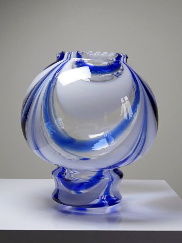 Gros globe de luminaire verre de Murano vintage années 60-70 attribué à Moretti