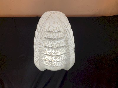 Gros GLOBE obus lustre PLAFONNIER ART DÉCO 1930 BUILDING SKYSCRAPER