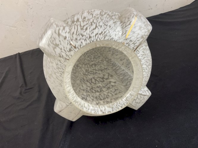 Gros GLOBE obus lustre PLAFONNIER ART DÉCO 1930 BUILDING SKYSCRAPER