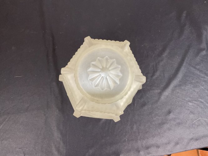 Gros GLOBE obus lustre PLAFONNIER ART DÉCO 1930 BUILDING SKYSCRAPER