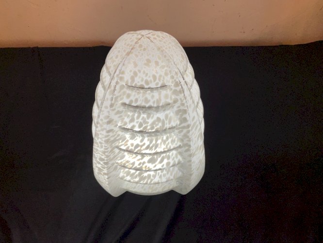 Gros GLOBE obus lustre PLAFONNIER ART DÉCO 1930 BUILDING SKYSCRAPER