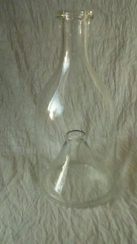 GROS GOBE MOUCHE PIEGE A GUÊPE EN VERRE SOUFFLE FIN 19 EME MODELE A SUSPENDRE*