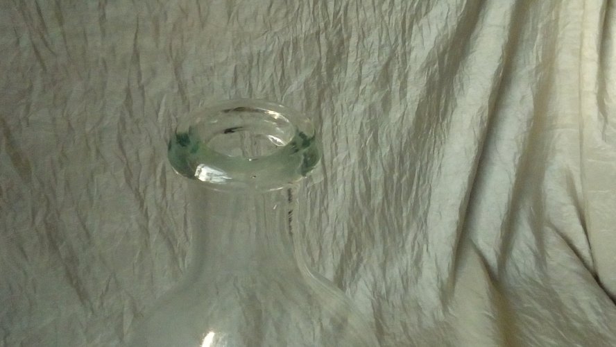 GROS GOBE MOUCHE PIEGE A GUÊPE EN VERRE SOUFFLE FIN 19 EME MODELE A SUSPENDRE*