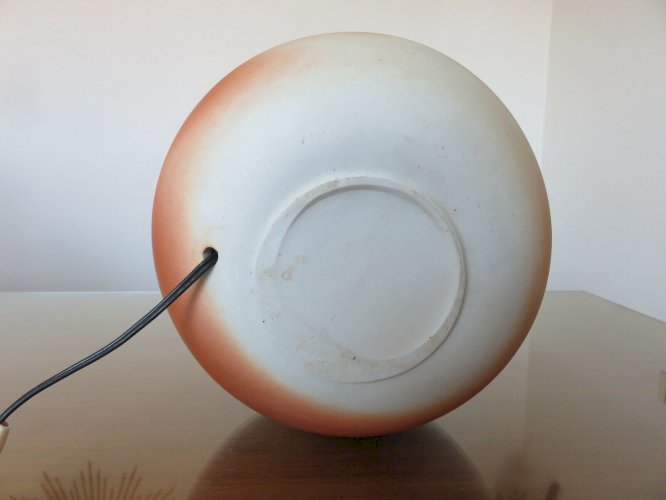 GROS PIED DE LAMPE  BOULE  EN CERAMIQUE ANNEES 50 60 