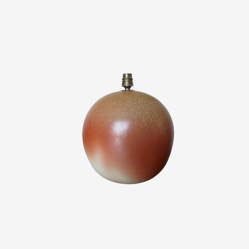 GROS PIED DE LAMPE  BOULE  EN CERAMIQUE ANNEES 50 60 