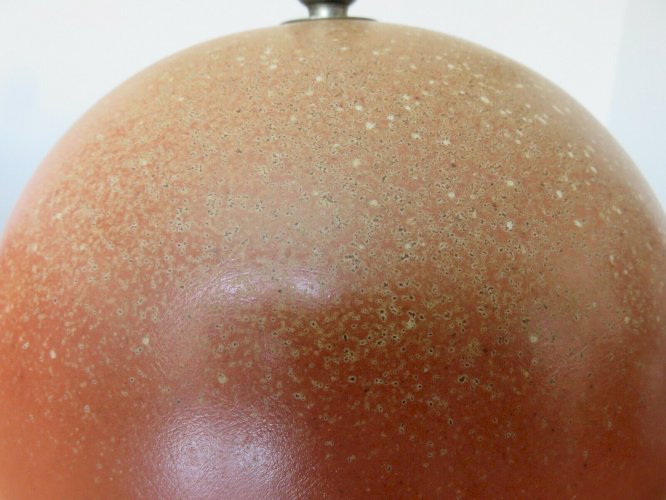 GROS PIED DE LAMPE  BOULE  EN CERAMIQUE ANNEES 50 60 