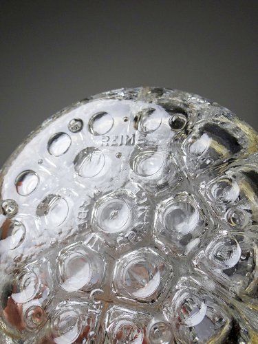 Gros pique fleurs en cristal cerclage métal argenté vintage Reims 31 alvéoles