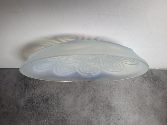 GROSSE COUPE CENTRE DE TABLE ART DECO ETLING FRANCE OPALESCENT