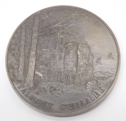 -GROSSE MEDAILLE BRONZE  TALMONT ST HILAIRE TALUS MUNID 1974 COLLECTION  D