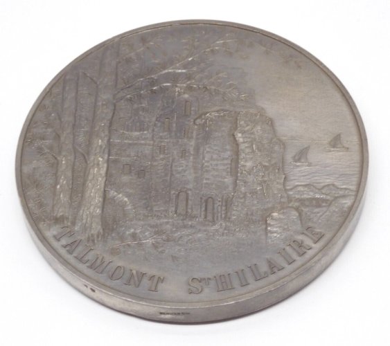 -GROSSE MEDAILLE BRONZE  TALMONT ST HILAIRE TALUS MUNID 1974 COLLECTION  D