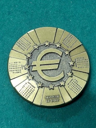 GROSSE MEDAILLE DE TABLE EN BRONZE SEMEUSE CALENDRIER 2000 N° 115