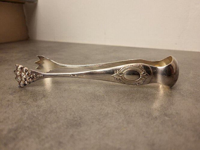 GROSSE PINCE GRIFFE A SUCRE EN METAL ARGENTE