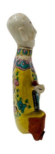 Groupe en porcelaine polychrome " Le Siffleur " XX siècle
