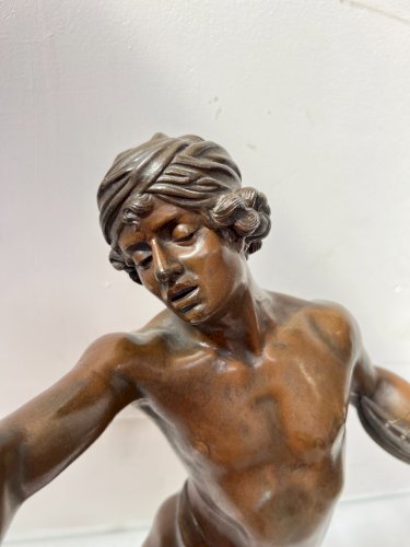 Groupe en régule "David devant Saul "par G BAREAU  XIX siècle
