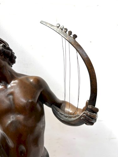 Groupe en régule "David devant Saul "par G BAREAU  XIX siècle