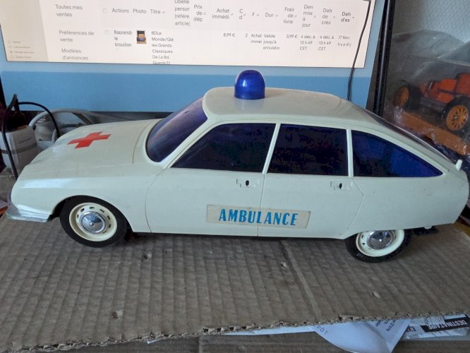 GS Citroen Ambulance  mont blanc avec boite ,pour pieces
