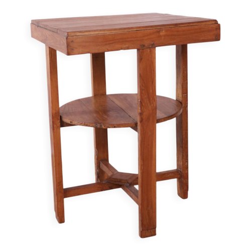 Guéridon Art déco en teck birman