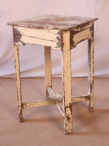 Guéridon - chevet en teck birman