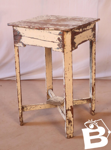 Guéridon - chevet en teck birman