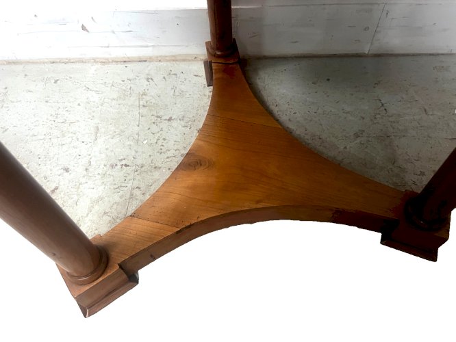 Guéridon rond de style Empire en merisier XIX siècle