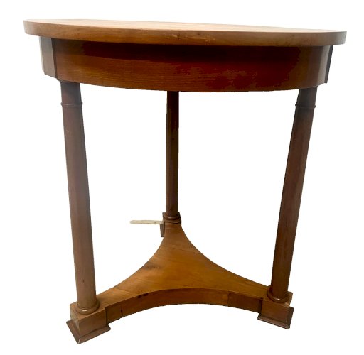 Guéridon rond de style Empire en merisier XIX siècle