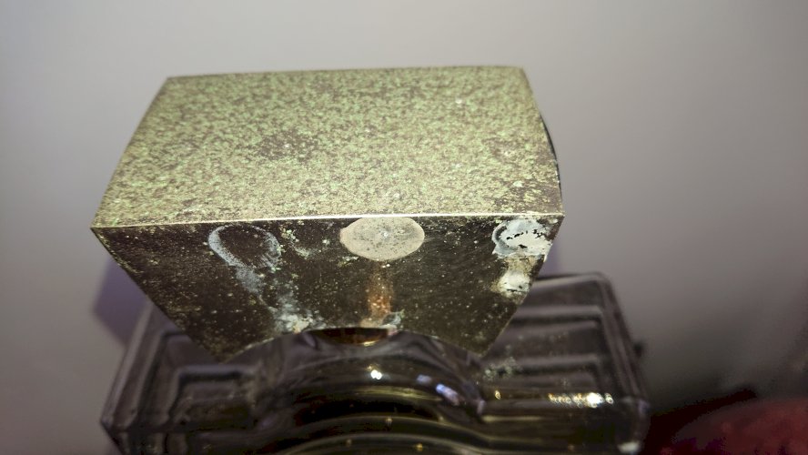 Guerlain, grand flacon de parfum factice, modèle Derby des années 80