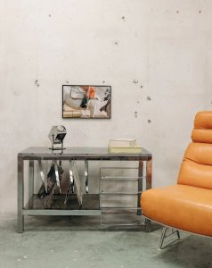 Gustave, the chrome buffet in glass No. 381