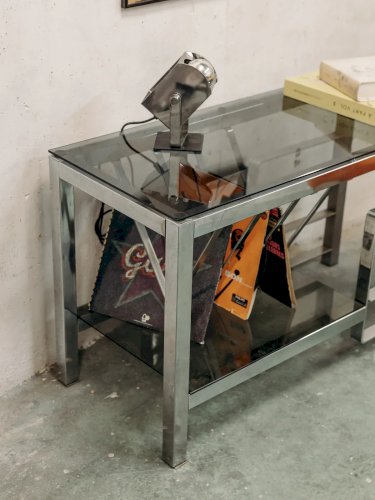 Gustave, le buffet chromé en verre N°381