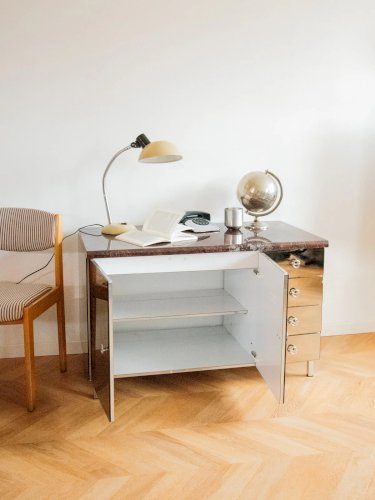 Gustave, le buffet en miroir et marbre N°500