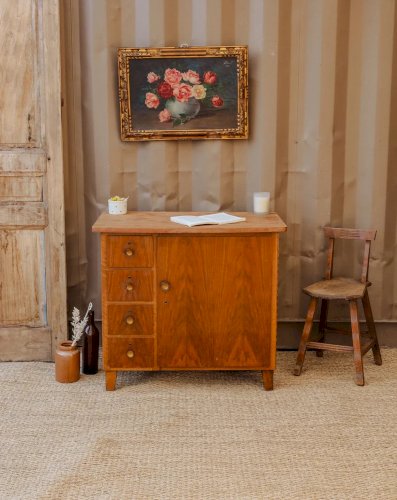 Gustave, le buffet en placage de teck N°487