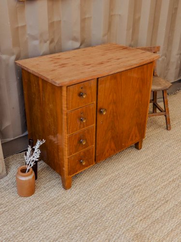 Gustave, le buffet en placage de teck N°487