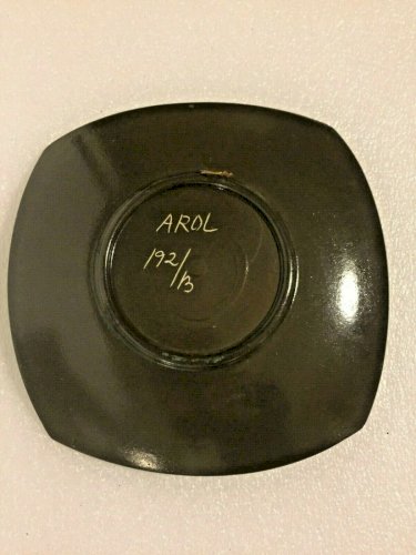 Handmade assiette signé Arol Norway Ceramic Pottery Bowl Nordic Vintage 1960's