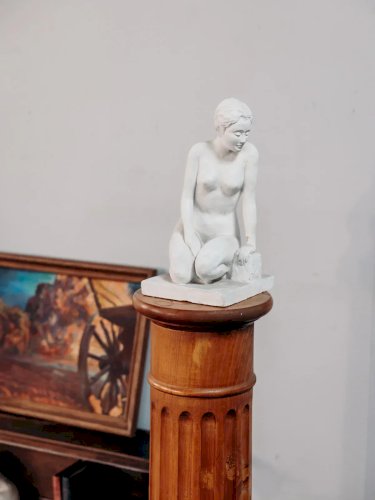 Hanna, la colonne en bois orangé N°744