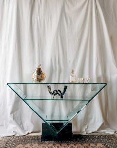 Hanna, the glass and marble console N°601