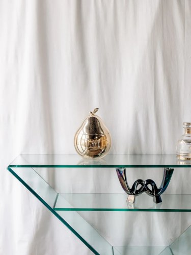 Hanna, la console en verre et marbre N°601