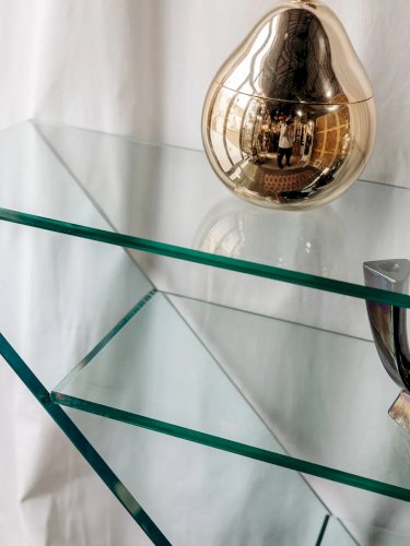 Hanna, la console en verre et marbre N°601