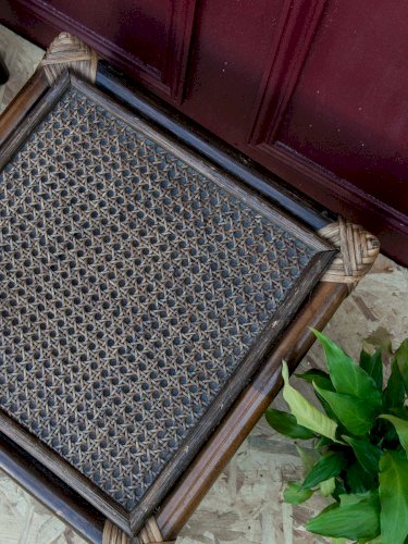 Hanna, la paire de tables d'appoint en rotin N°462