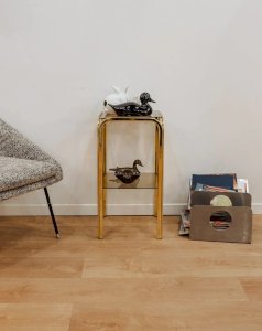 Hanna, the smoked glass stool N°814