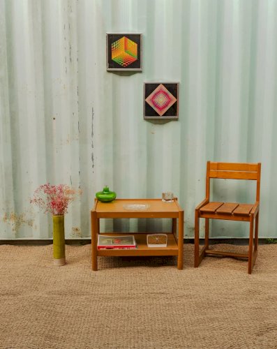 Hanna, la table d'appoint en bois N°739